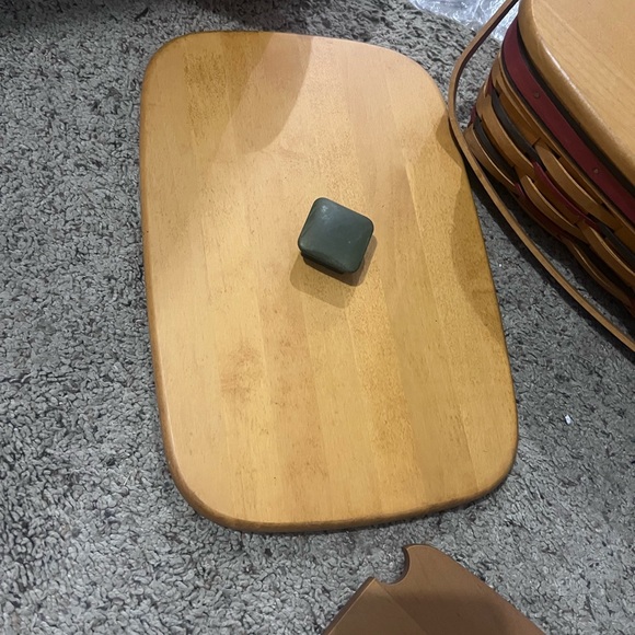 Longaberger Brown and Green Basket - Picture 2 of 2